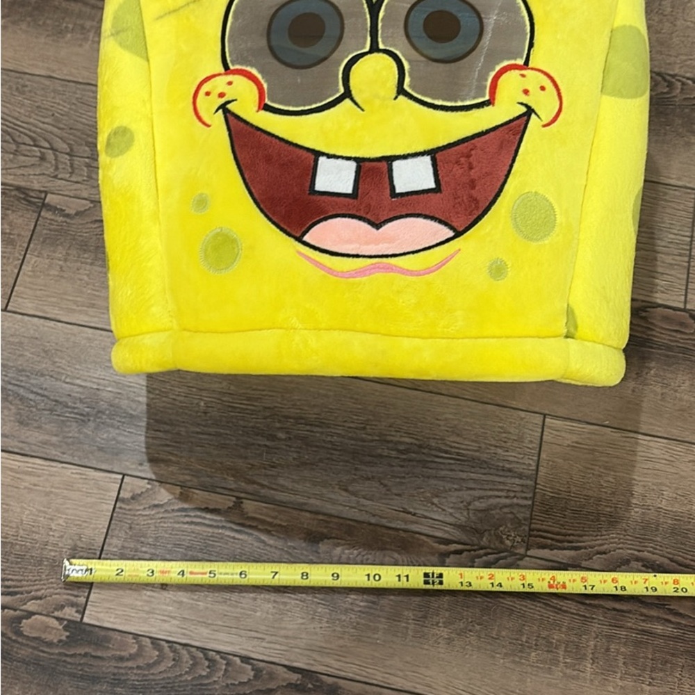 Oversized Plush SpongeBob SquarePants Halloween Costume Head - Picture 2 of 8